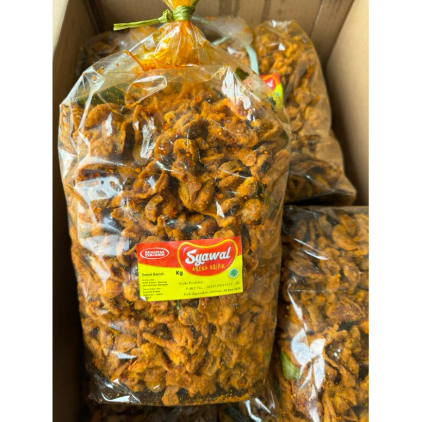 

Keripik Usus Ayam Pedas Syawal 2kg | Kulit Ayam Pedas Syawal