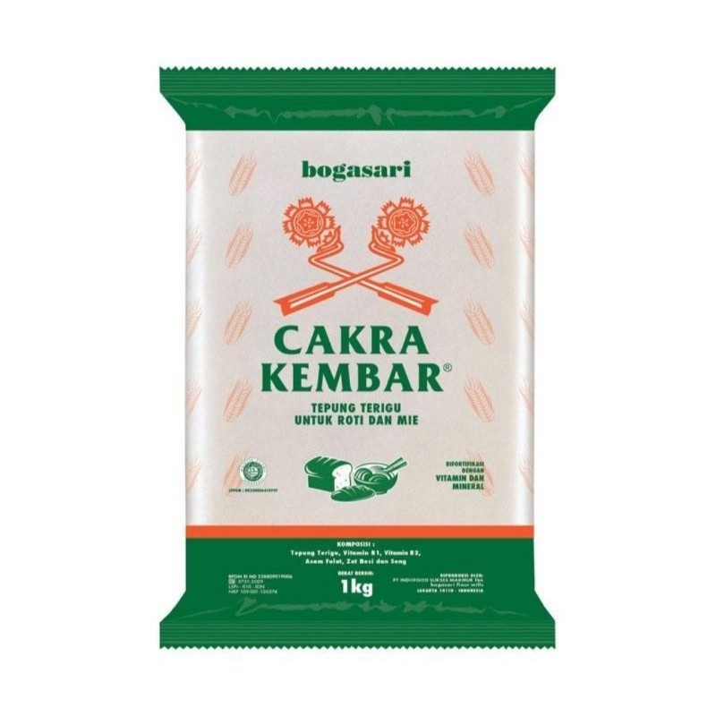 

JAMIN MURAH !!!TEPUNG TERIGU CAKRA KEMBAR EKONOMIS 1 KG(BISA LANGSUNG ORDER)