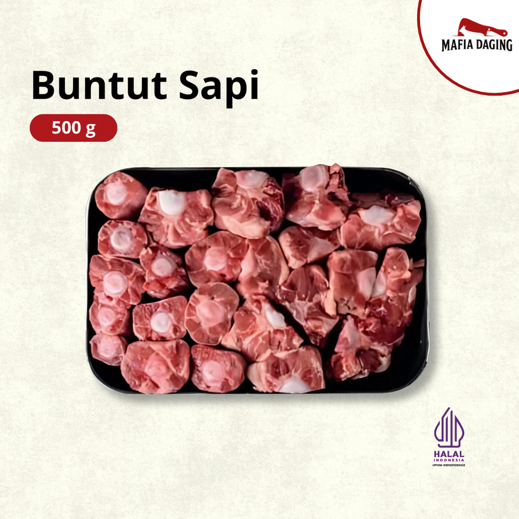 

[Mafia Daging] BUNTUT SAPI / OXTAIL KUALITAS SUPER - SPECIAL CUT 500g