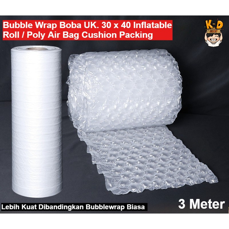 

Bubble Wrap Ro-Boba UK. 30 x 40 – Bubble Wrap Besar Tebal untuk Pelindung Barang & Pengemasan