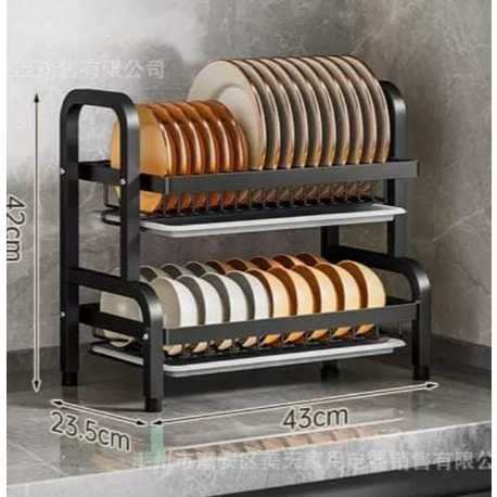 RAK PIRING STAINLESS STEEL TEBAL PENYIMPANAN RAK PENGERING PIRING MANGKOK