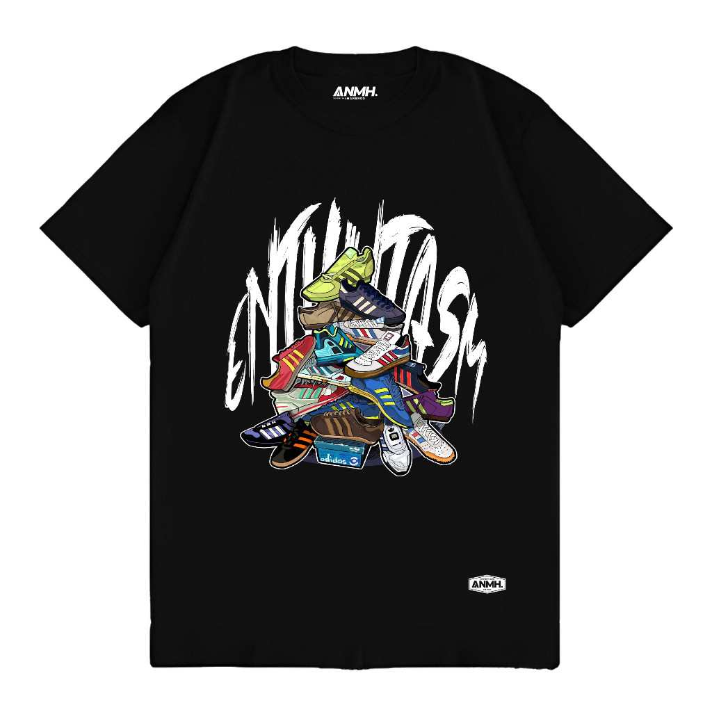 Kaos T Shirt Baju Distro Pria Wanita Casual Ultras Holigans Sepatu Adidas Football Cowok Cewek Origi