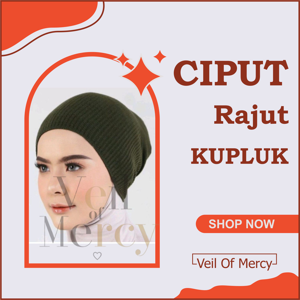 Ciput Rajut Kupluk / Inner Rajut Kupluk / Ciput Kupluk