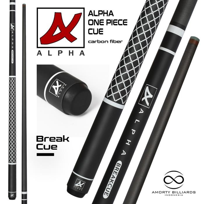 ALPHA CARBON 1 PIECE BREAK CUE / STICK BREAK BILLIARD [terlaris]