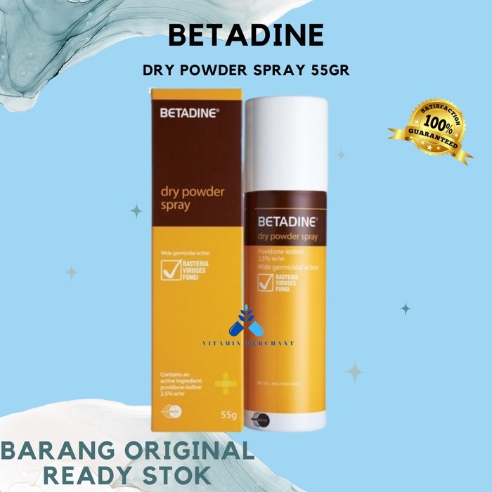 Betadine Dry Powder Spray 55gr (SG) - w&w