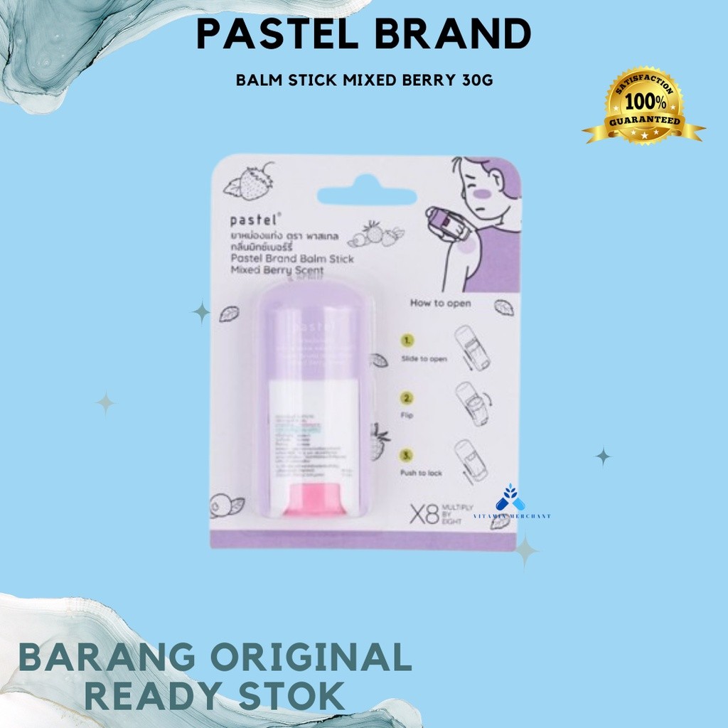 Pastel brand balm stick mixed berry 30g - w&w