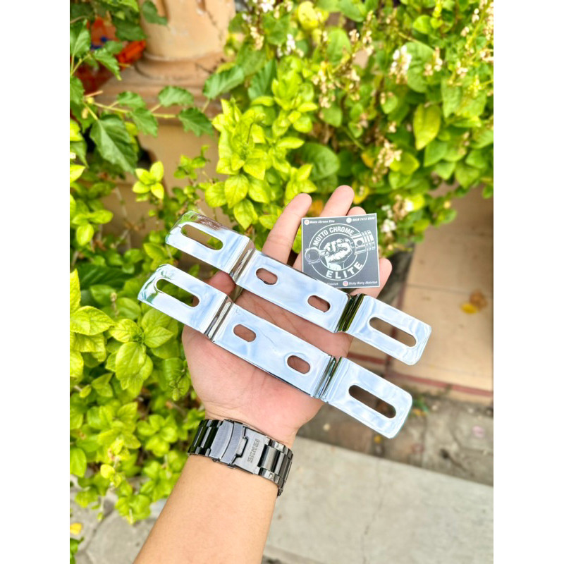 dudukan plat nomor belakang rx king,fiz r,force 1,vega r dan jupiter z CHROME CELUP
