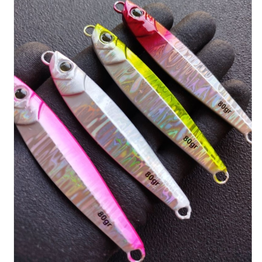 Metal Jig Jigpara 40gr 60gr & Assist Hook Castjig Killer Tenggiri GT barakuda