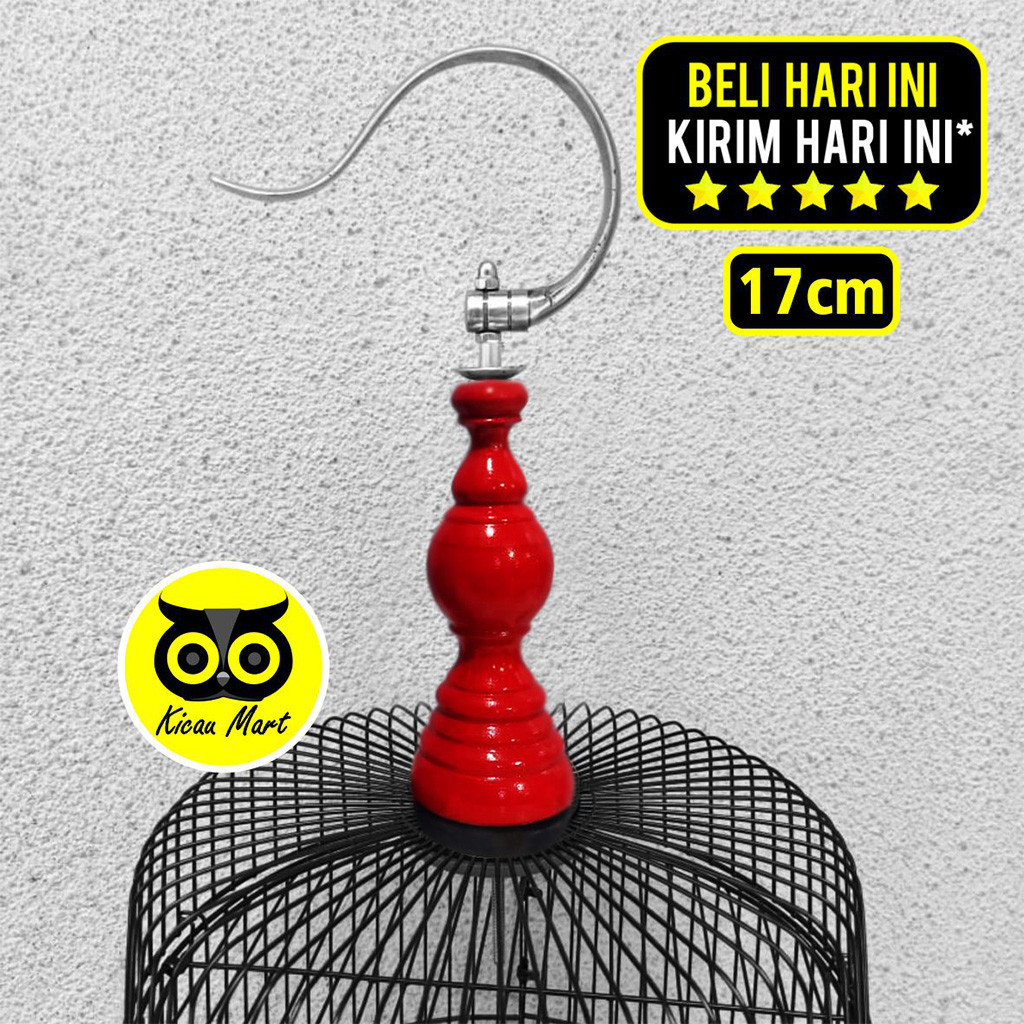KICAU MART PION PLECI PION SANGKAR KANDANG BURUNG PLECI KAYU KOTAK AKSESORIS MAHKOTA GANTUNGAN