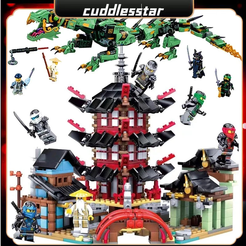 【COD】Mainan Ninja/Ninjago Temple Dragon Blok/ Anime Action Figure 3D Model/Mainan Anak Laki Laki