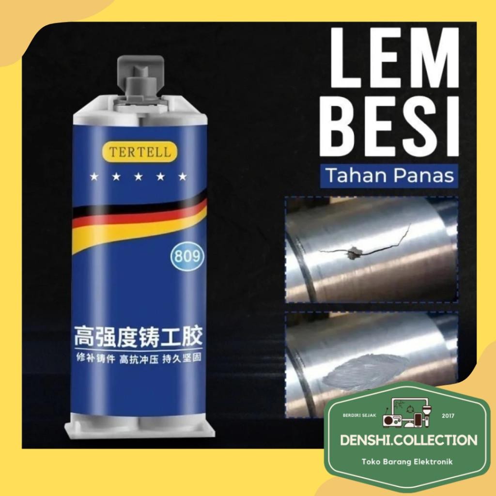 

[Harga Hemat] Berkualitas Lem Besi AB TERTELL 85 gr I Lem Besi I Lem Aluminium I Lem Keramik I Lem Tahan Panas Industrial Metal Repair Glue TPB Bergaransi