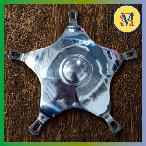 WheelDOP Wheldop Wildop Stainless Sheriff / Bintang Chrome Import Untuk Vespa Ring 10