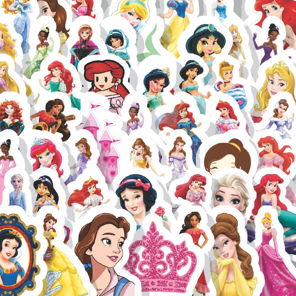 

Stiker Cutting Pack Stiker Princess Disney Isi 100Pcs Series Aesthetic Lucu Keren Untuk Koper Bahan Vynil