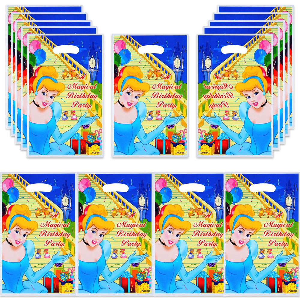 

10/20/30pcs Disney Cinderella Birthday Party Decorations wedding Candy Loot Bag Gift Bag Kids Girls Baby Shower Party Supplies