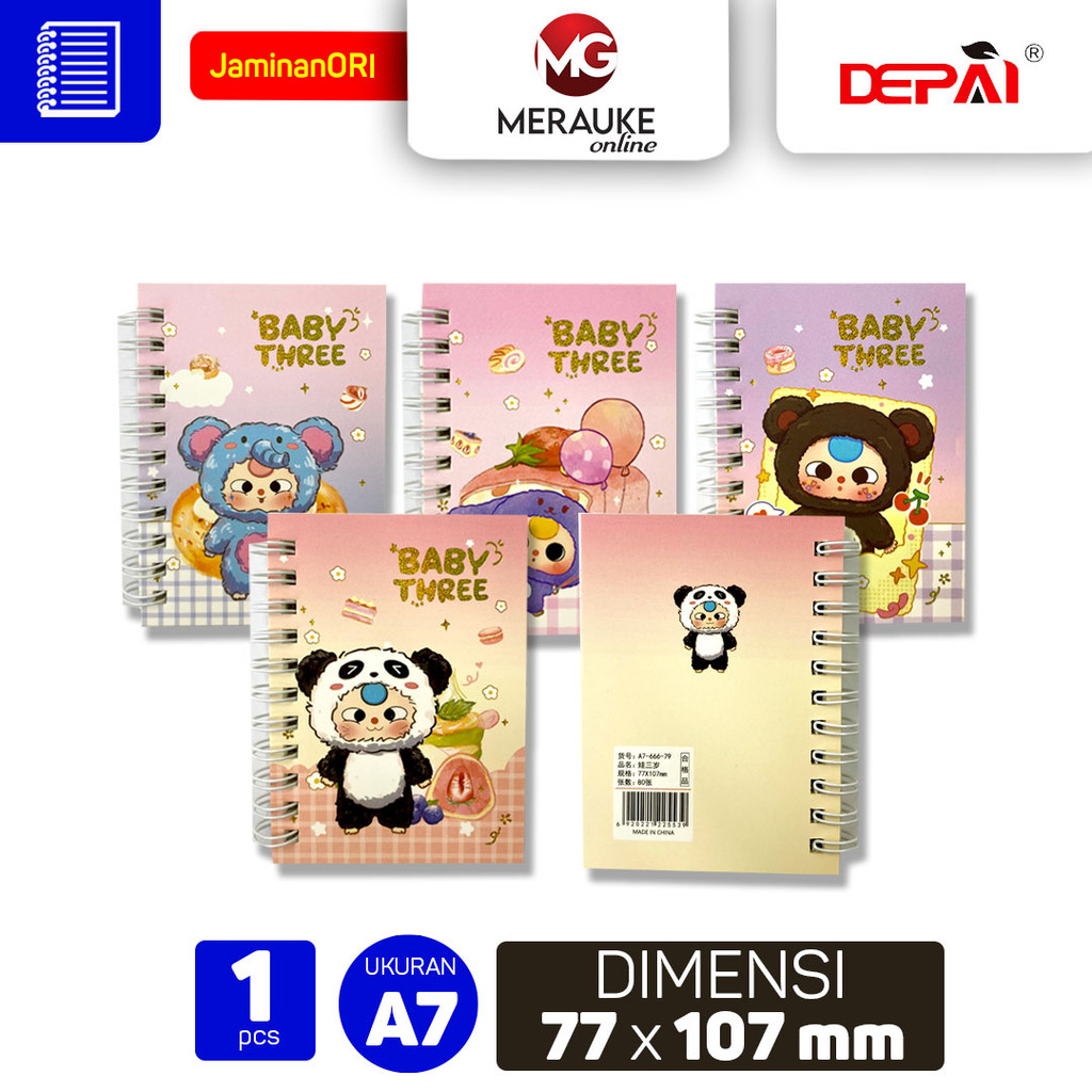 

DEPAI Notebook Spiral Aesthetic A7 666 79 Buku Jurnal Buku Catatan Buku Tulis Aesthetic Sekolah