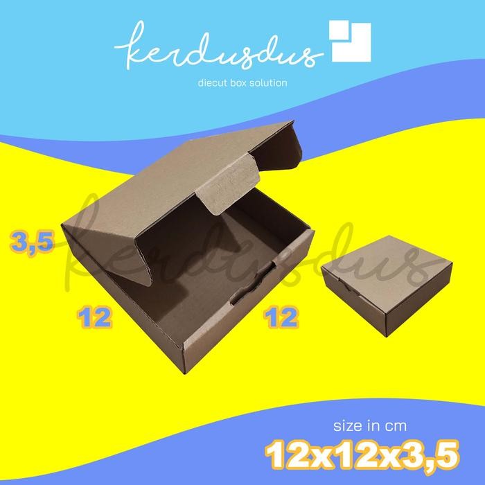 

12x12x3.5 cm kardus carton box diecut pizza kue packing packaging