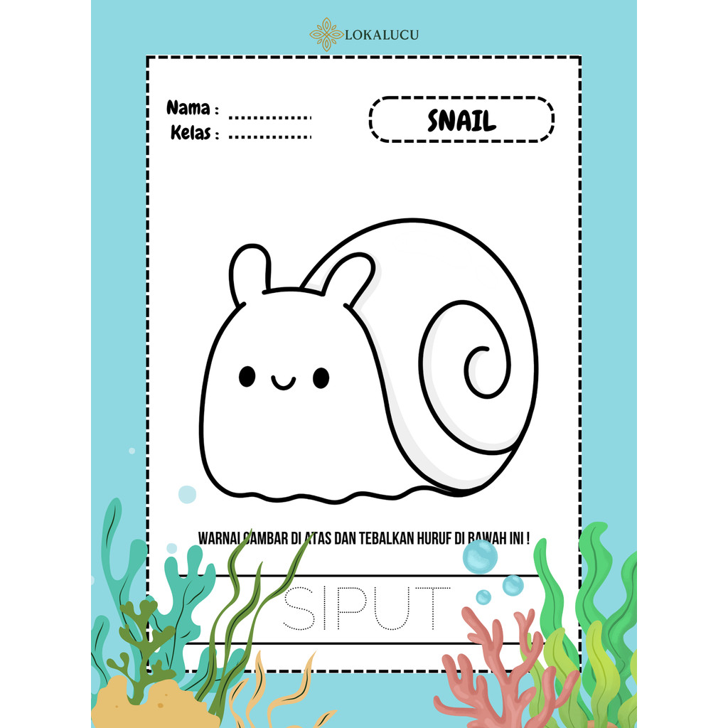 

50 Lembar Mewarnai Anak Lengkap Tema Mix – A5 HVS Tebal 50 Lembar – Hewan, Buah, Sayur, Profesi