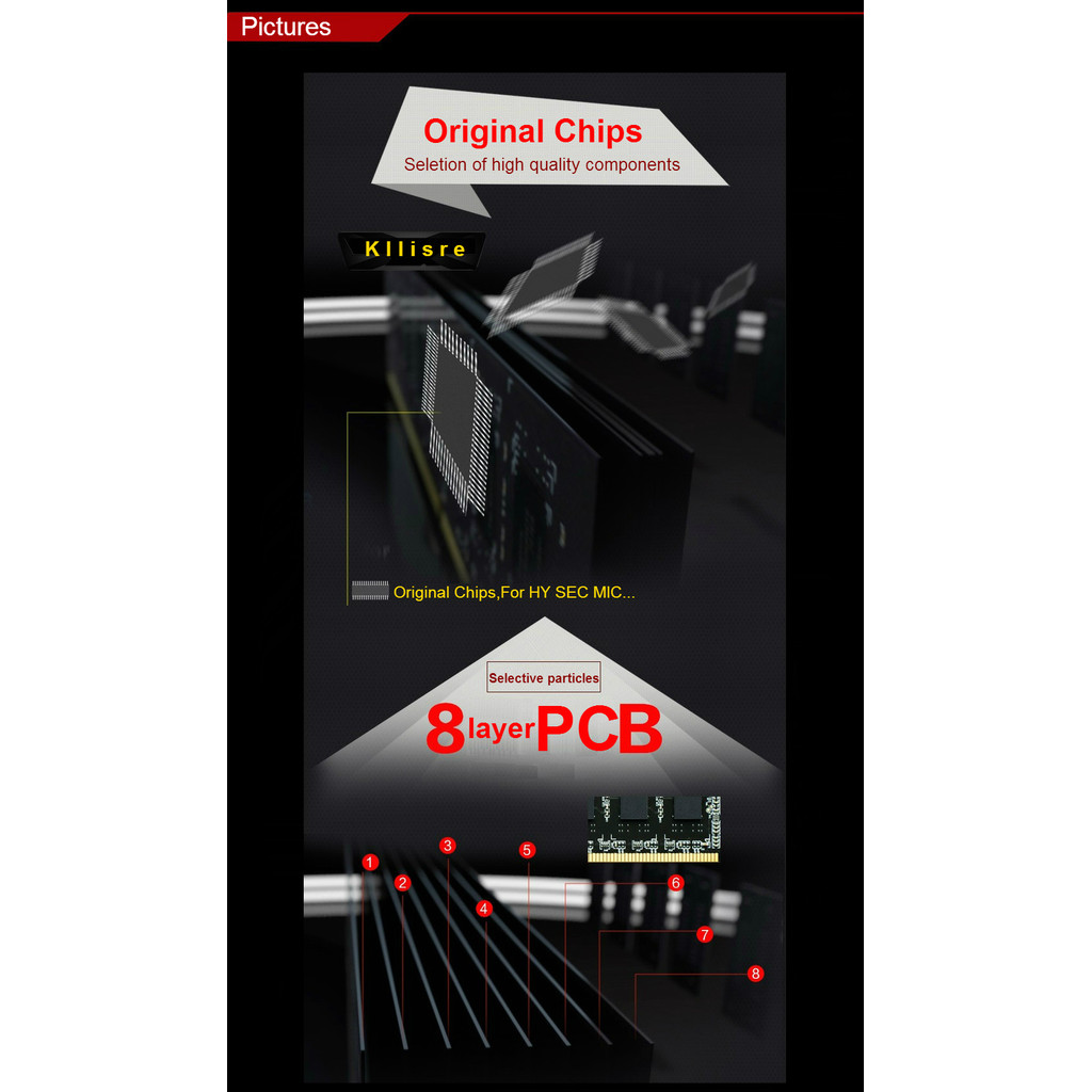 Kllisre DDR3 DDR4 8GB 4GB 16GB Laptop Ram 1333 1600 2400 2666 3200 DDR3L 204pin Sodimm Notebook Memo