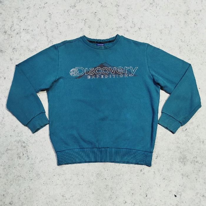 crewneck pria casual DISCOVERY EXPEDITION sweater pria murah bagus