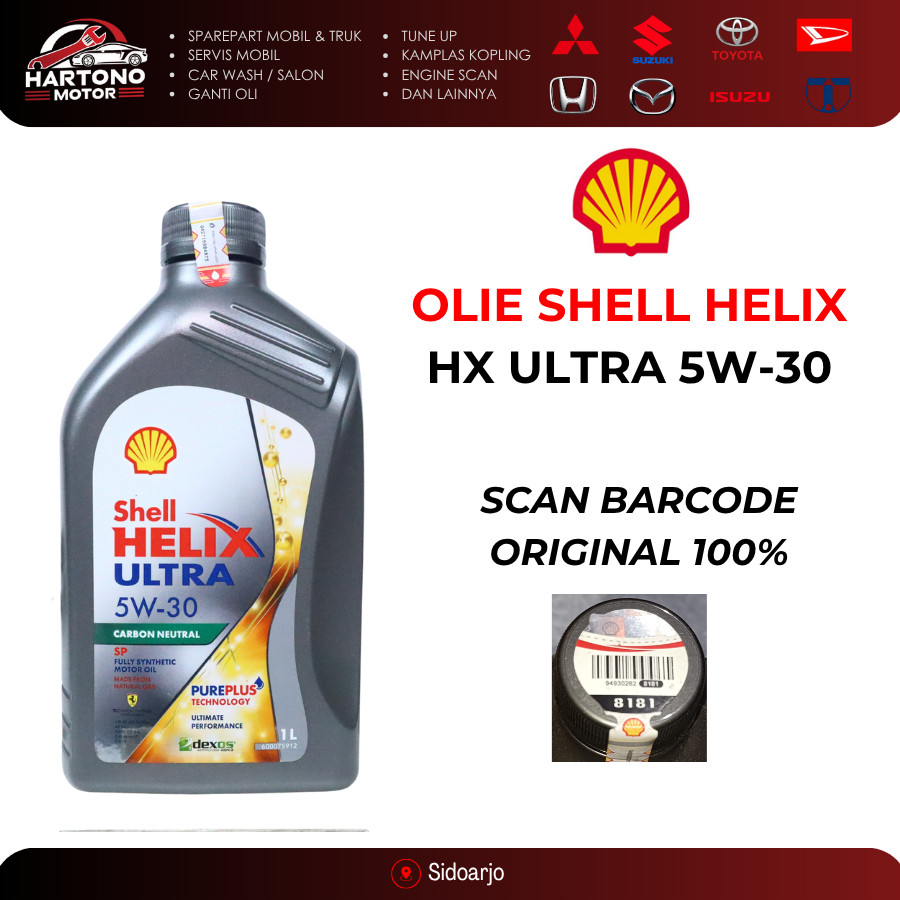 OLIE / OLI SHELL HELIX HX ULTRA 5W-30 1 LITER BENSIN