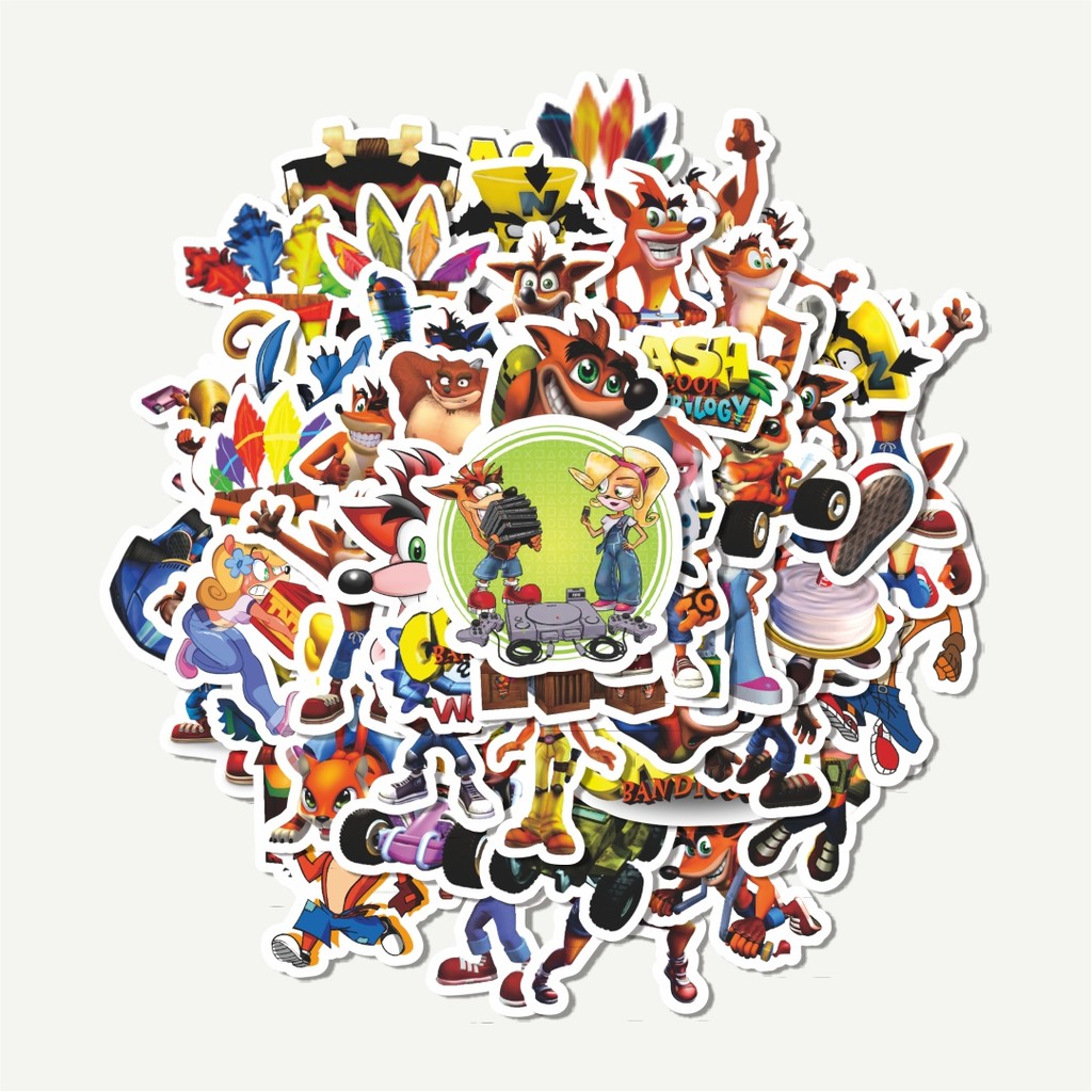 

Sticker Pack Stiker Game Series Crash Bandicoot Character 1 | Sticker TUMBLR | Stiker LAPTOP KOPER HELM
