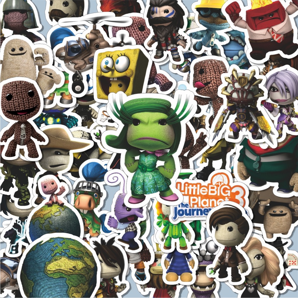

100PCS Lucu Game Series Little Big Planet Character Mix 3 Stiker Aesthetic Stiker Anti Air Stikers Berperekat Waterproof sticker decal buat Motor Helm Buku Journal Koper Casing HP Laptop Botol Minum Hadiah anak