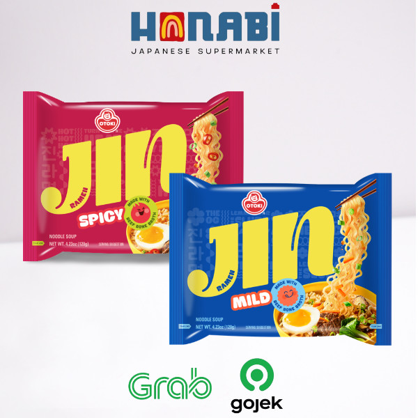 

Ottogi Jin Ramen Korea Hot Spicy & Mild 120g - Mie Ramyun Made In Korea