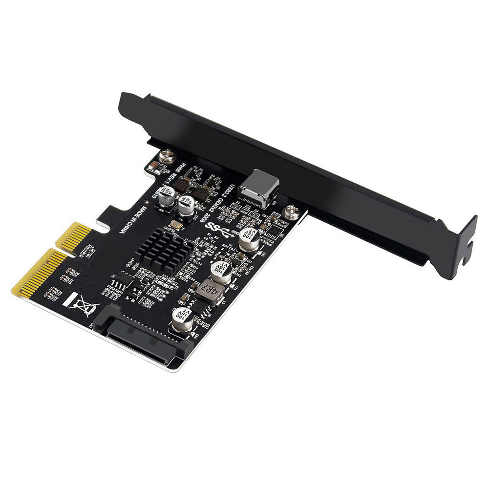 PCI-e To USB 3.2 Gen2×2 Adapter Card 20Gbps USB PCIE Card Type C PCI-Express To USB 3.2 Gen 2 for De