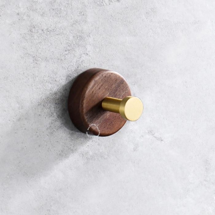 MALO HOME - MAPLE HOOK HANGER PREMIUM hook baju premium kayu gold hook stainless baju hook topi gant