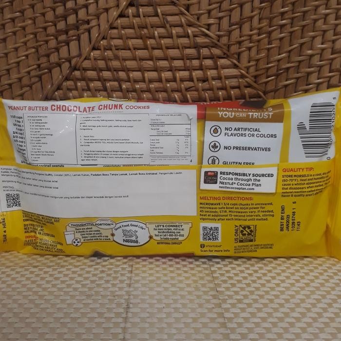 

NESTLE TOLL HOUSE SEMI SWEET CHOCOLATE CHUNKS 326 GR