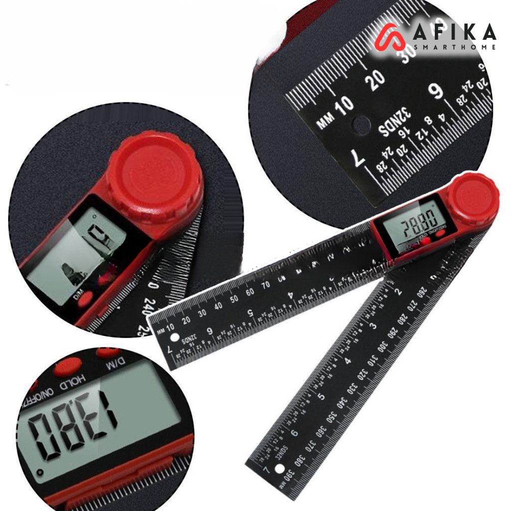 

Penggaris Multifungsi Adjustable Angle Ruler Set 200mm