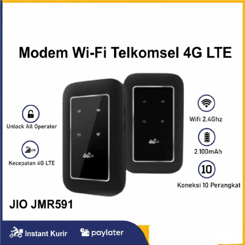 Modem MiFi Jio JMR591 4G LTE Unlock All Operator