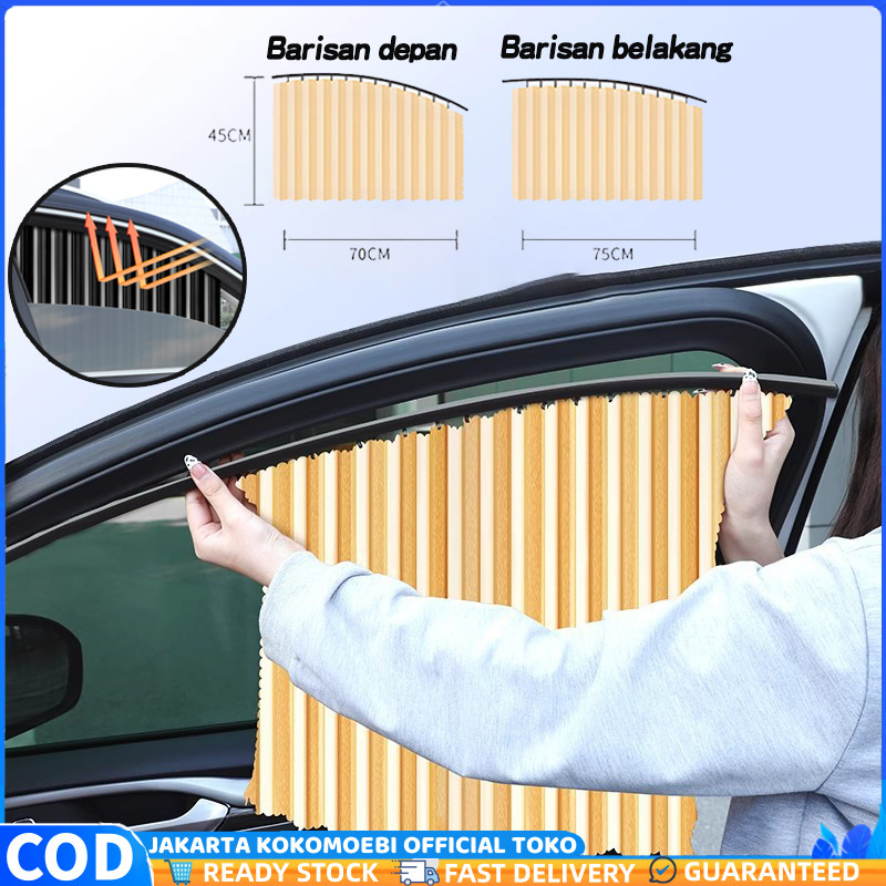 4PCS Gorden Jendala Mobil Tiral Jendela Mobil Sunshield Jendela Mobil Tirai Mobil Anti UV  Pelindung