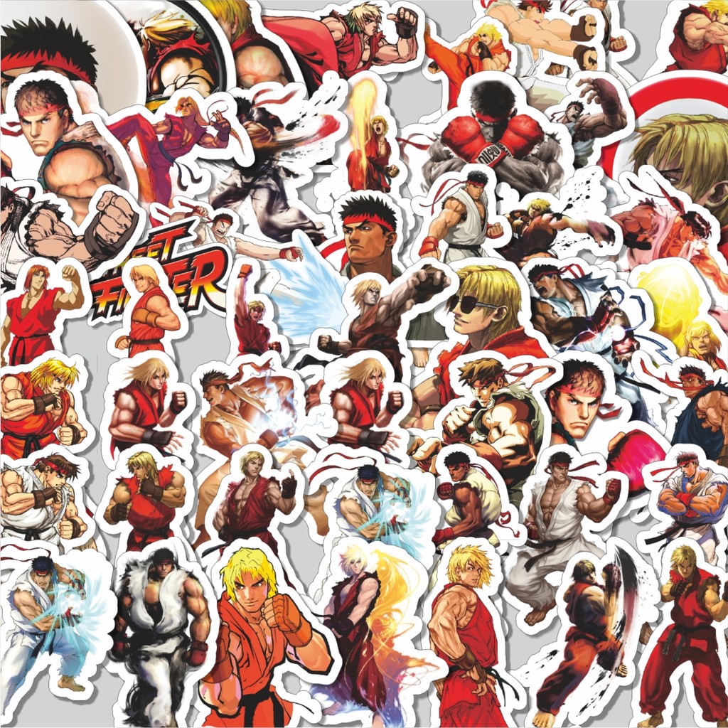 

Stiker Cutting Pack Stiker Game Series Streetfighter Character Ryu And KenIsi 100Pcs Series Aesthetic Lucu Keren Untuk Koper Bahan Vynil