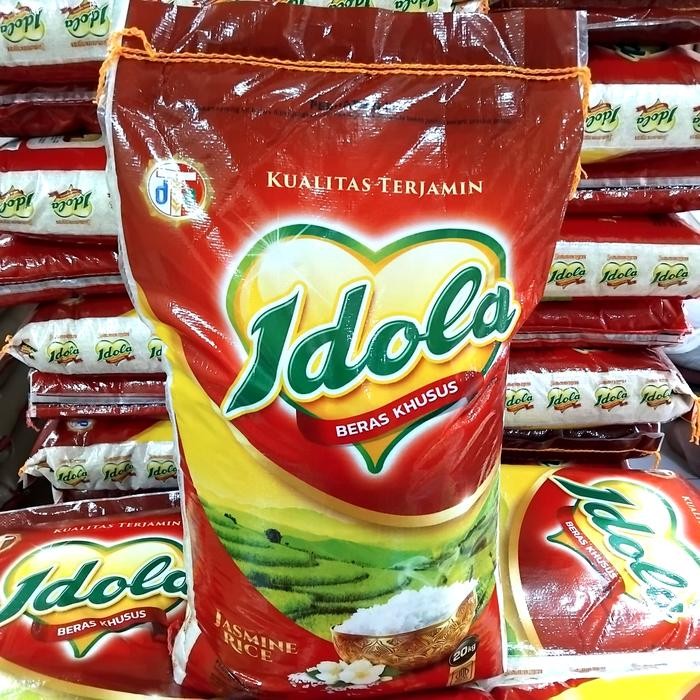

beras Idola 20 kg, beras pulen enak wangi, beras fortivikasi, beras favorite keluarga