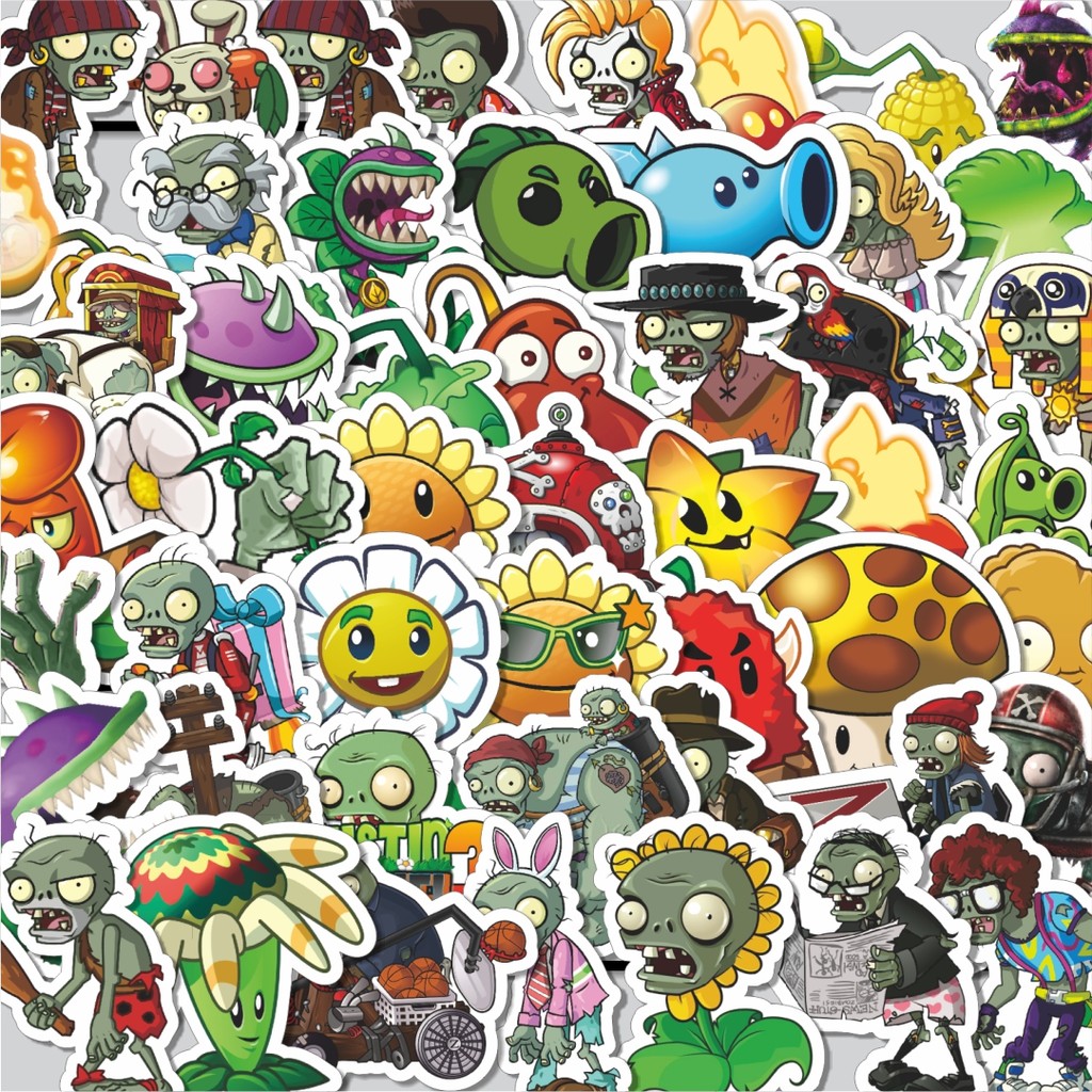 

Stiker Cutting Pack Stiker Game Series PLANT vs ZOMBIE Character Mix 9 Isi 100Pcs Series Aesthetic Lucu Keren Untuk Koper Bahan Vynil
