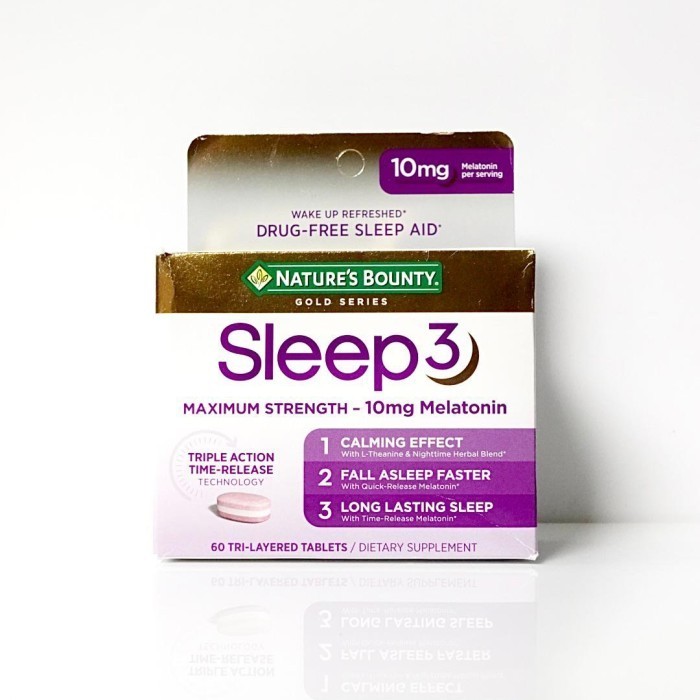 Nature's Bounty Sleep 3 Maximum Strength 10 mg Melatonin , 60 Tablets - ORI 100% USA - Nature Bounty