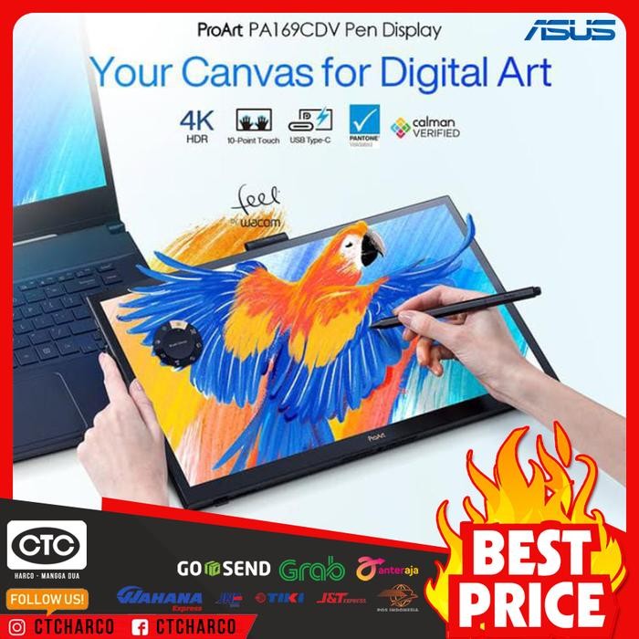 Monitor Led ASUS PROART PA169CDV PORTABLE DISPLAY 16" 4K IPS HDR MULTI-TOUCH - Monitor Portable Proa