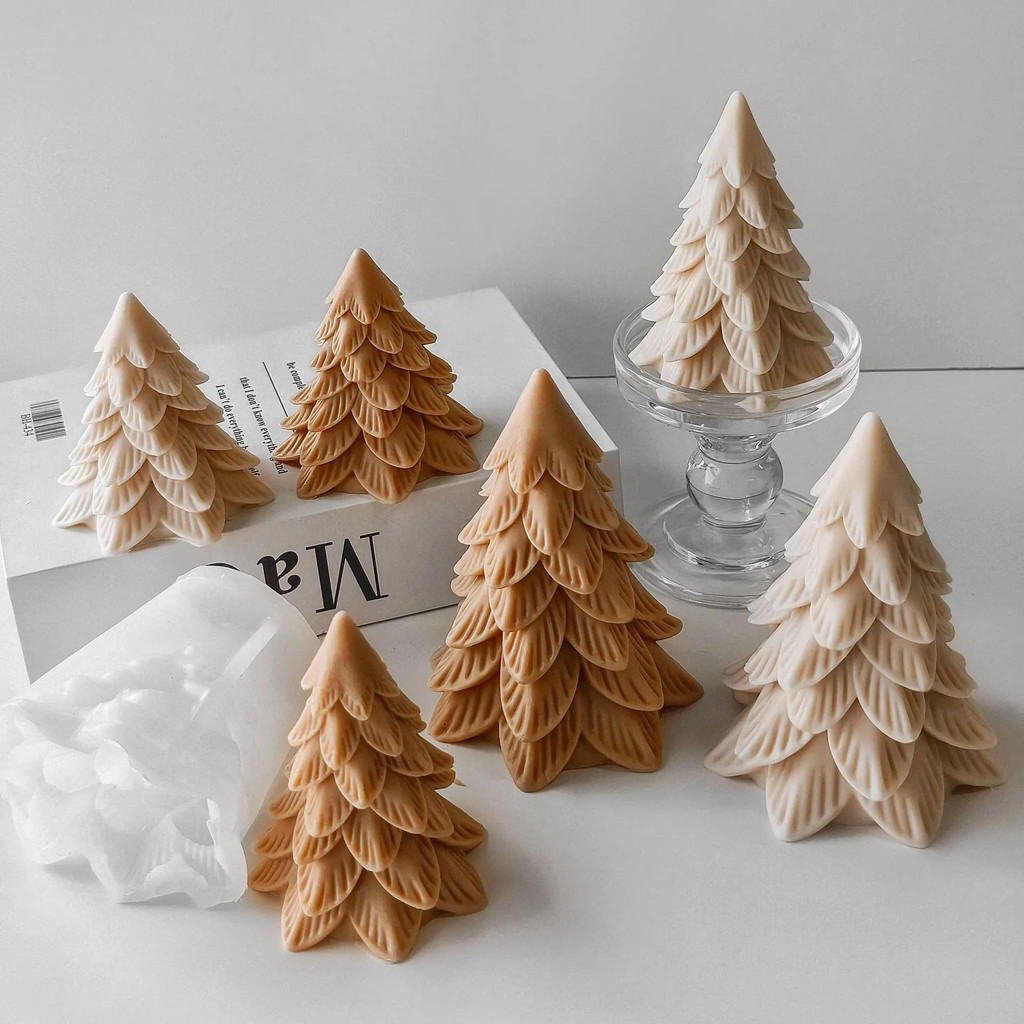 

DIY Tree Silicone Candle Mold Handmade Aroma Candles Resin Plaster Mould Creative Decoration Molds