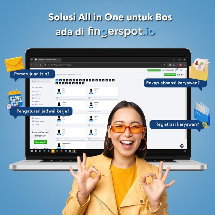 

Fingerspot Absensi Online Prime | Terhubung Mesin Absensi | Pantau Kehadiran Karyawan Via Ponsel l 12 Bulan