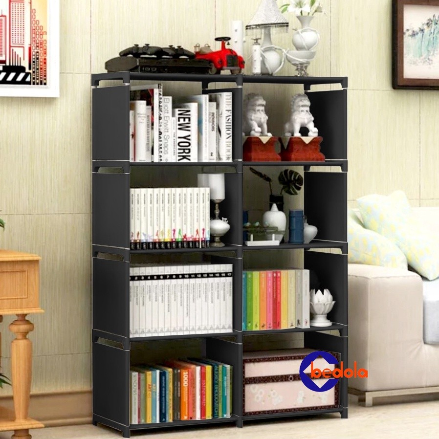 

Rak buku serbaguna RAK portable Lemari buku 2 sisi