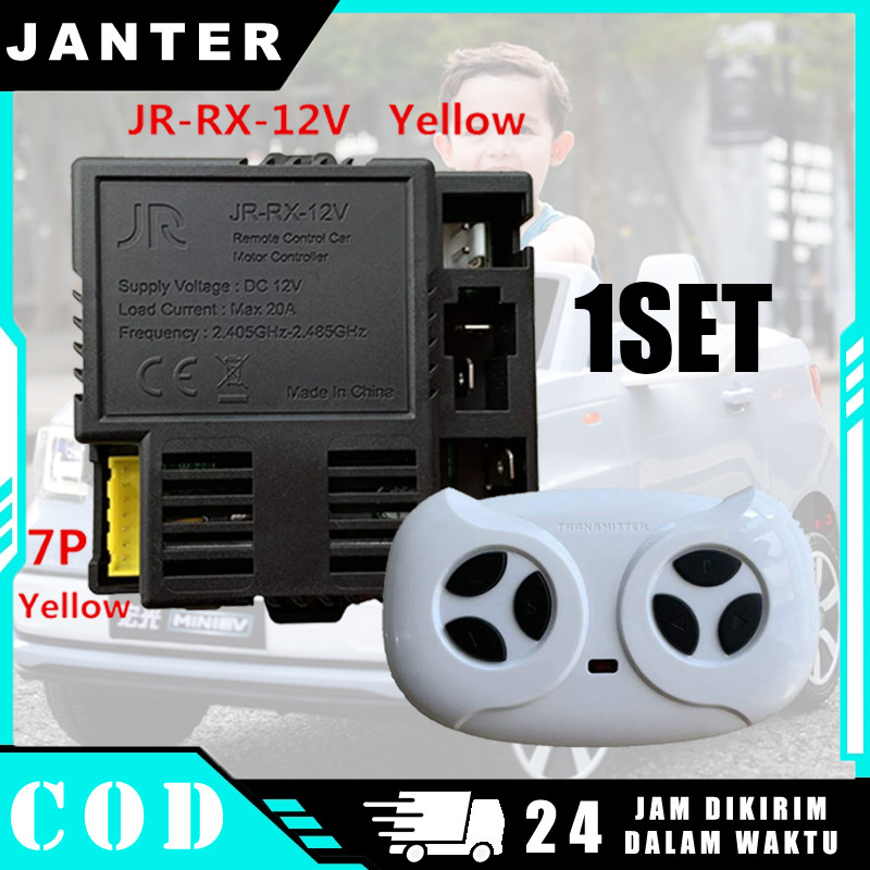 JR-RX-12V - Sirkuit Controller Mobil Listrik Anak Remote Control Bluetooth & Receiver