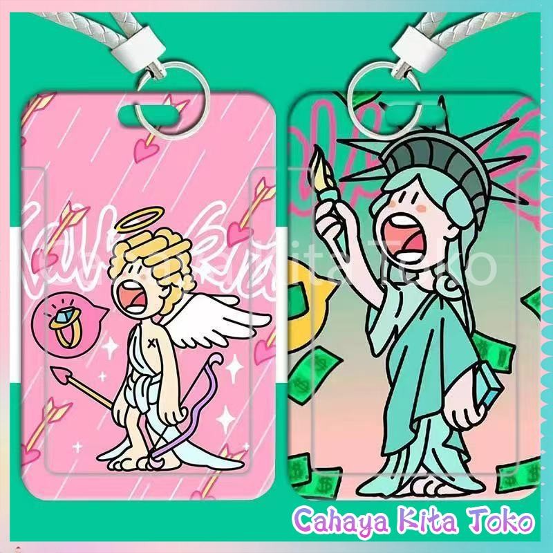 

ID CARD HOLDER/SARUNG KARTU/pesanan Hadiah Khusus/SUPPORT HARGA GROSIR/Patung Dewi Kebebasan Dewa Rezeki