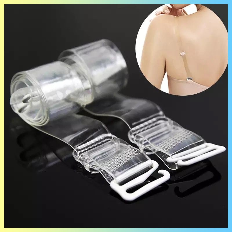 (SEPASANG) Tali Bra Transparan - Invisible Bra Strap - Tali BH Bening Premium