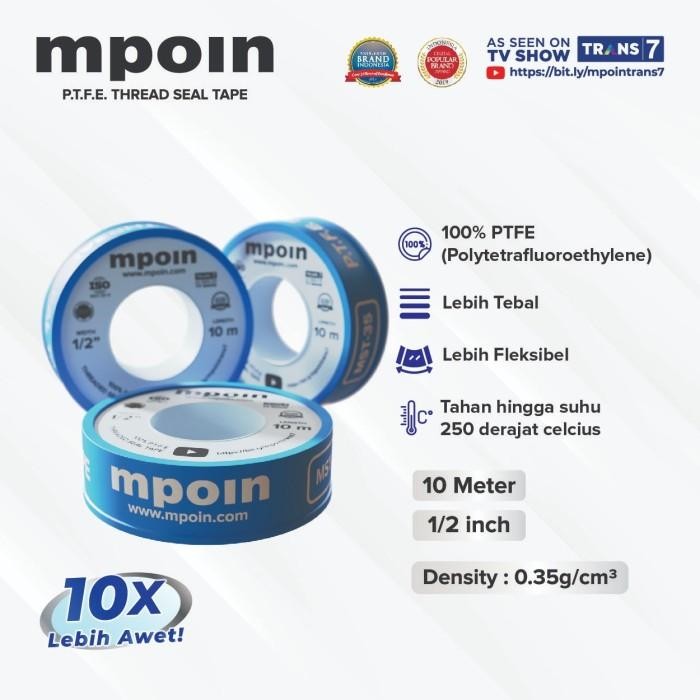 

Seal Tape MPOIN 10 Meter – Extra Kuat