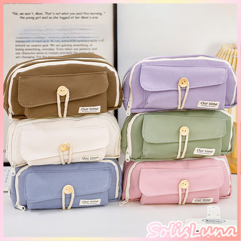 

Tas Kantong Dudukan Kotak Organizer Perlengkapan Sekolah Large Capacity Kawaii Pensil Kapasitas Besar Pensil