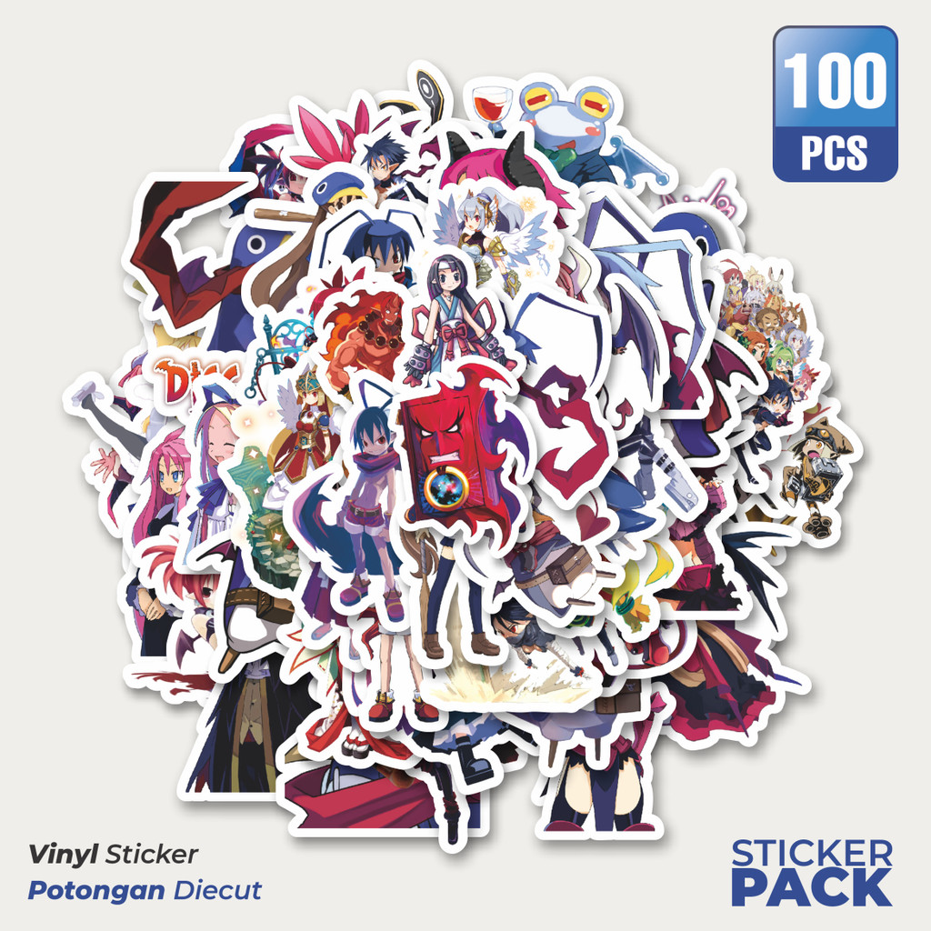 

Stiker Vinyl Stiker Game Series Disgaea Mix 1 Waterproof Aesthetic- Untuk Laptop, Motor, dan Helm - Paper Stationery Pack