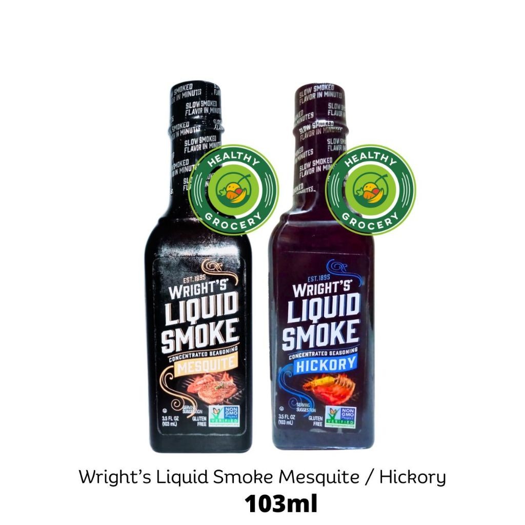 Wright's Liquid Hickory Smoke 103ml / Wright's Asap Cairan / Bumbu Barbeque Hickory / Wrights Hickor
