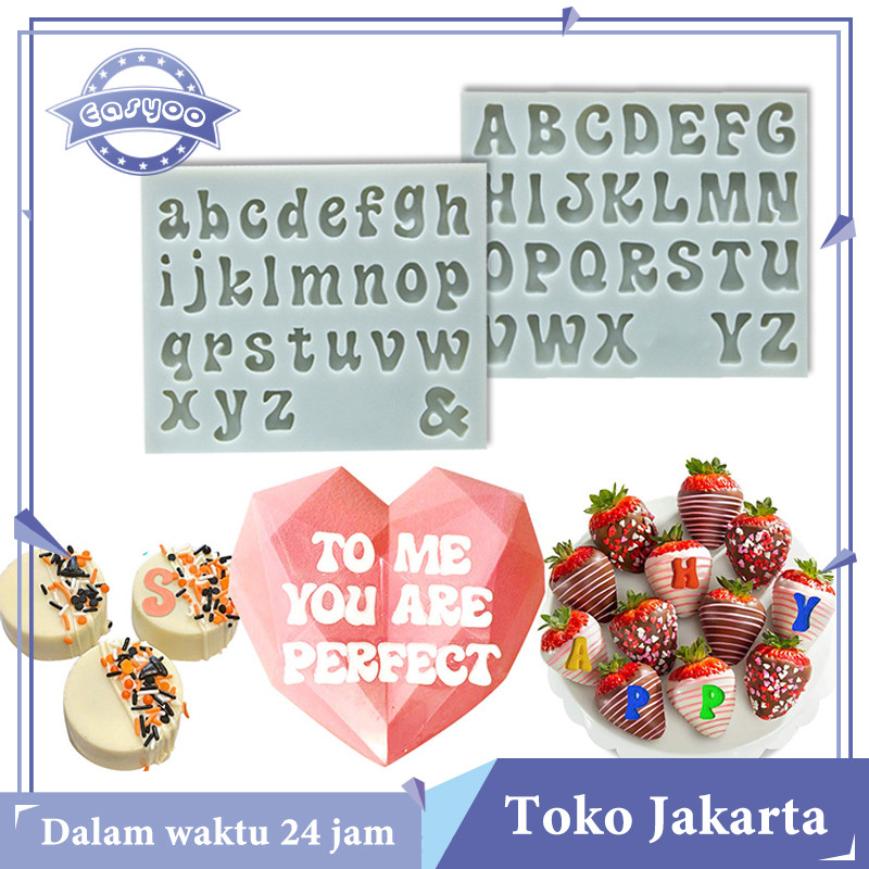 Cetakan Nama Fondant Huruf Cetakan Coklat Huruf Kecil Cetakan Coklat Huruf Kecil