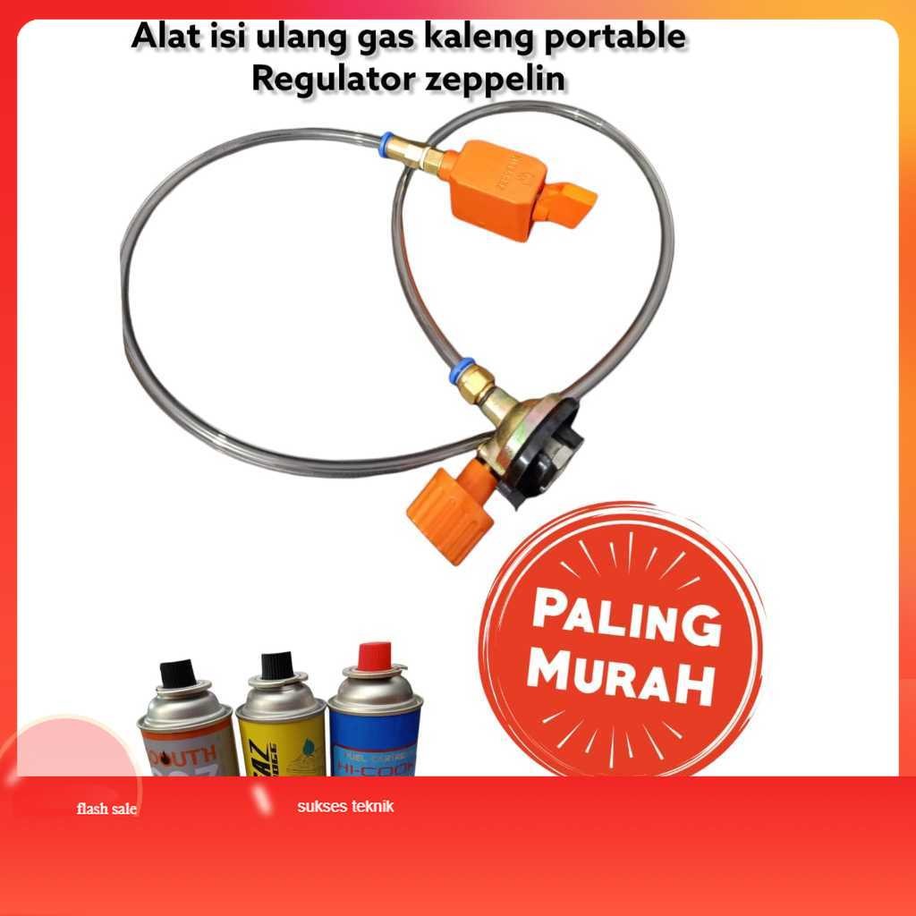 Alat Refill Gas Kaleng portable si Ulang LPG / alat isi ulang gas regulator zeppelin teknik